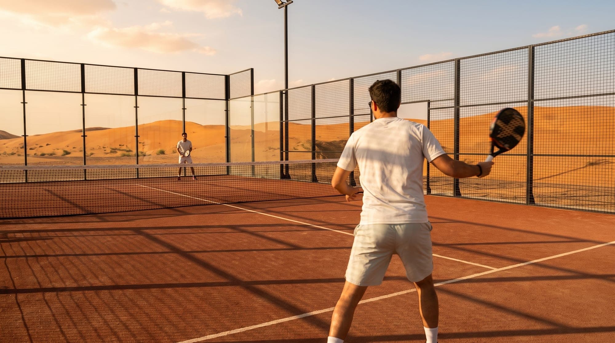 Pádel en el desierto